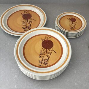 STONECREST ANDRE PONCHE ECHO HAND-PAINTED Set Of 13 PLATEWARE MADE IN KOREA
